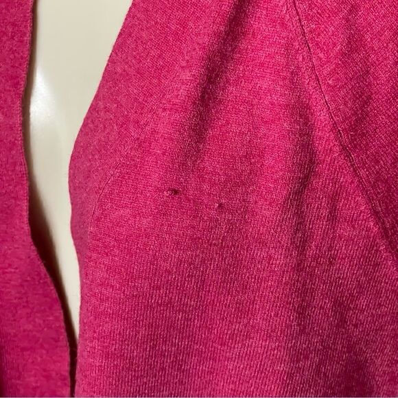 Soft Surroundings Pink Shimmer Semi Sheer Pattern Back Open Cardigan - Picture 16 of 16